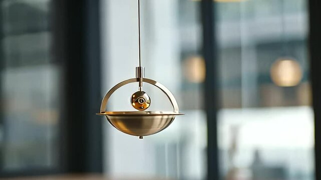 Pendulum Clock in Motion with Focus on Bob's Trajectory