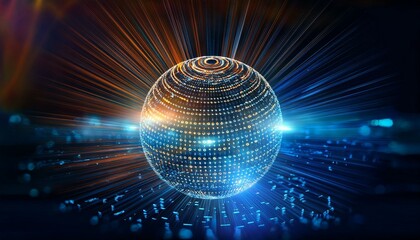 Spherical particles that represent the qubits of a quantum password emit light and rotate while overlapping.