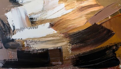 Abstract art painting with earthy tones and dynamic brushstrokes.