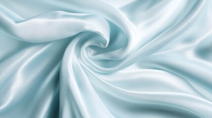 Obraz premium Stunning Light Blue Fabric Texture, High-Quality Image of Soft Silk Material, Perfect for Graphic Design and Textile Backgrounds