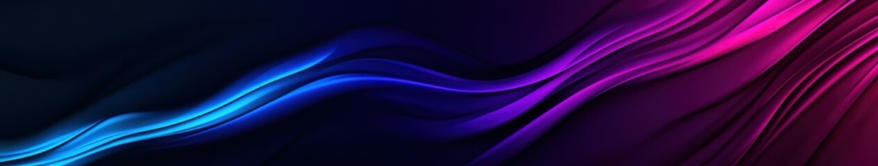 Obraz premium Colorful flowing waves create vibrant abstract background design