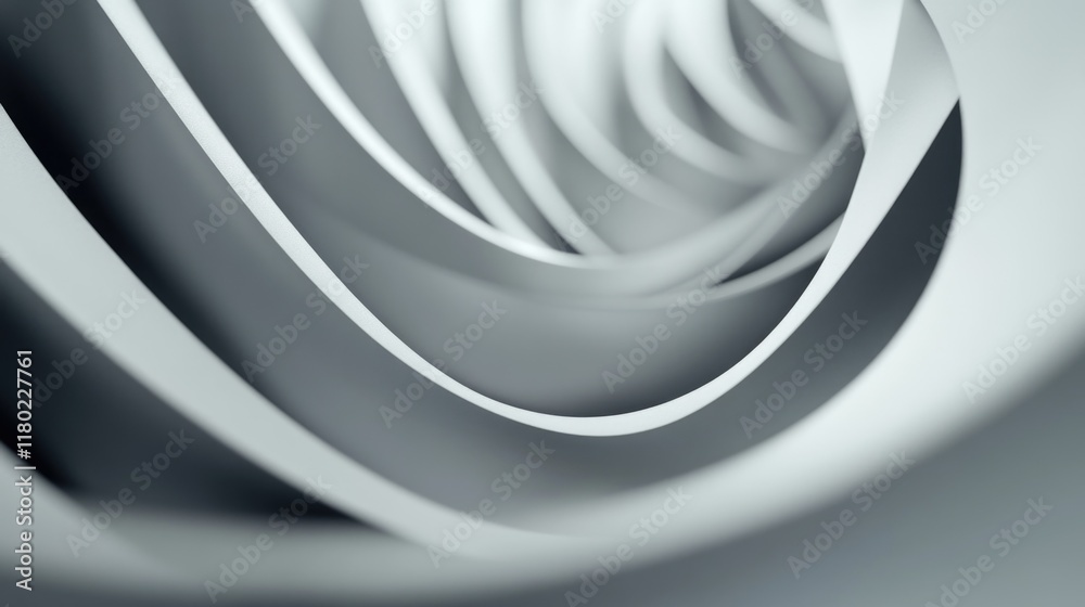 Poster Close-up view of a spiral design pattern on a surface