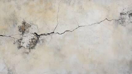 Obraz premium Aged Concrete Wall with Deep Cracks - A Timeless Architectural Texture