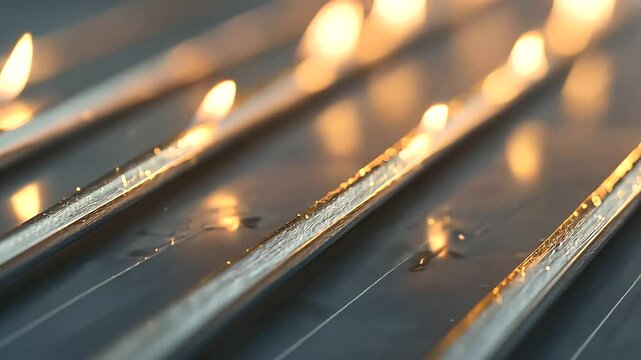 Thermodynamic Heat Transfer with Flames and Glowing Metal Rod
