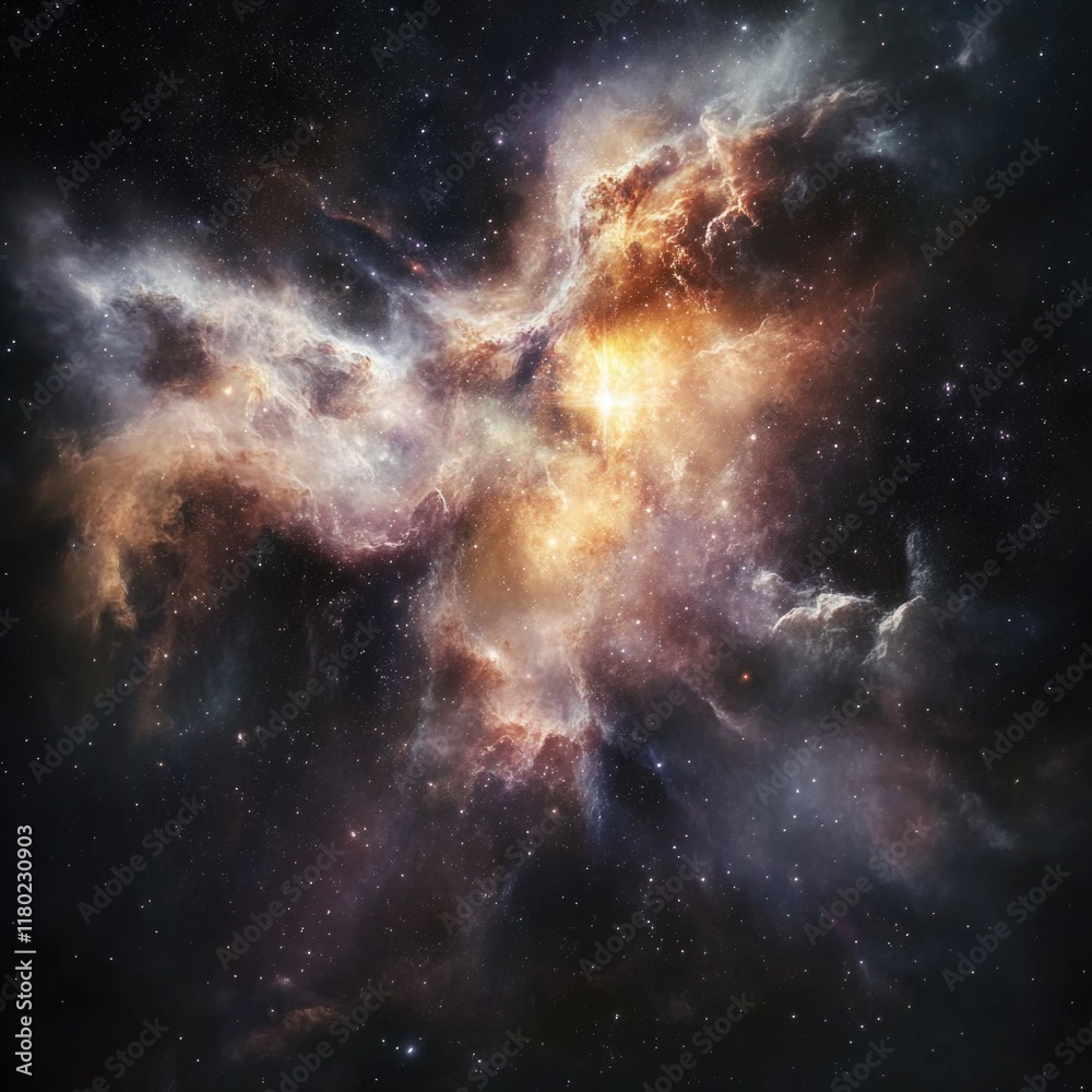 Poster a stunning image of a vast star cluster in space