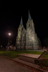 Gothic Church of St. Lawrence, Kostel svateho Vavrince, Vysoke Myto, Eastern Bohemia, Czech...