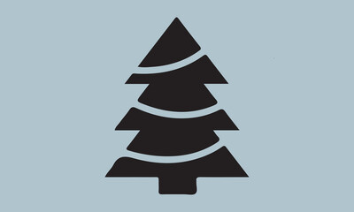 beautiful Christmas tree silhouette vector illustration
 Christmas T-shirt design, Vector typography for posters, stickers, Cutting Cricut and Silhouette, svg file, banner, card Templet, flyer and