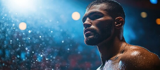 The Boxer's Gaze: A Champion's Contemplation
