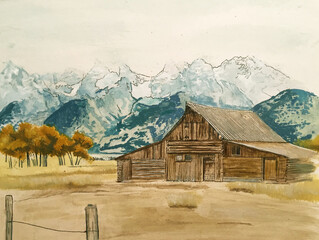 Teton barn © Moranne