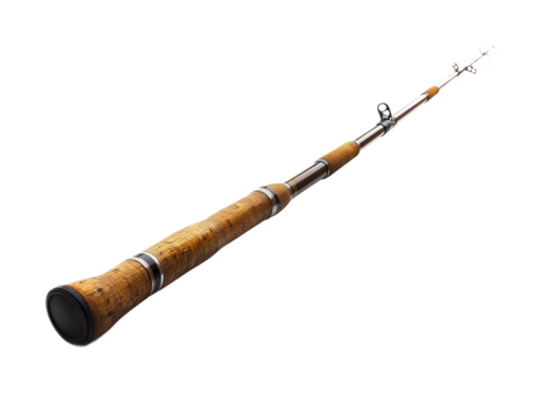 Fishing Pole Extension for Enhanced Casting � Isolated on White Background