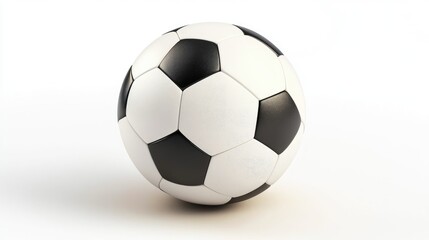Fototapeta premium Soccer football ball isolated cutout on white background. 3d illustration.