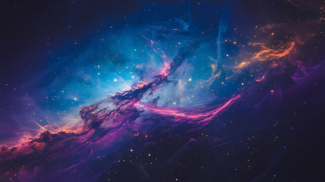 backround of an image of outer space with  most of the- different color  