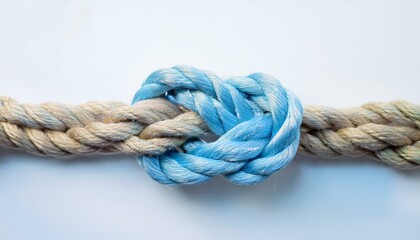 The tangled strings are neatly arranged and connected without any knots.