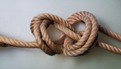 Obraz premium The tangled strings are neatly arranged and connected without any knots.