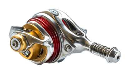 Fishing Reel Drag Knob for Precise Line Control - Isolated on White Background