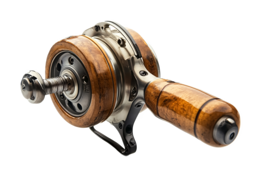 Fishing Reel Drag Knob for Precise Line Control - Isolated on White Background