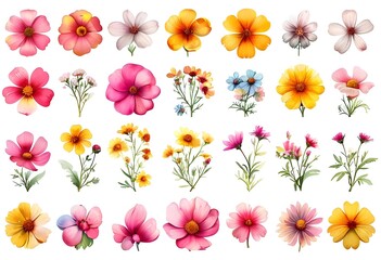 A vibrant collection of various flowers showcasing nature's diverse beauty and colors	