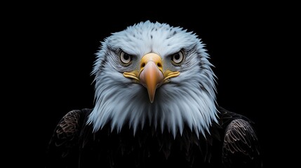 Obraz premium An eagle on black background