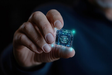 Human Interaction with a Glowing Quantum Chip