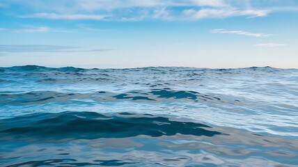 Fototapeta premium Serene Ocean Waves Under a Clear Sky