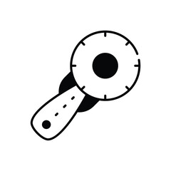 Rotary cutter vector icon