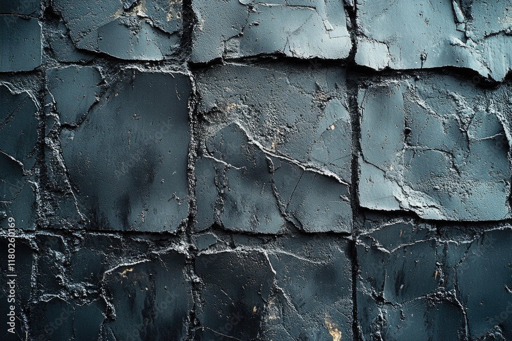Poster a close-up view of a wall with peeling paint, great for use in construction or renovation projects