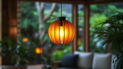 Ceiling Hanging Lamp in Augmented Reality Environment for Home Decor Inspiration