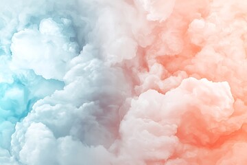 Fototapeta premium Emotional valentine's day love clouds aesthetic background romantic mood dreamy environment