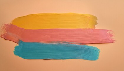 An image of unique paint strokes of different colors overlapping each other to form a single piece of work