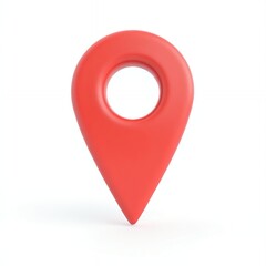 3D Red Location Pin: A Symbol of Navigation and Discovery