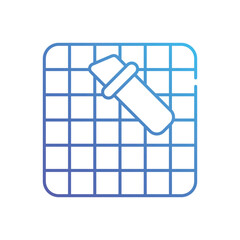 Cutting mat vector icon