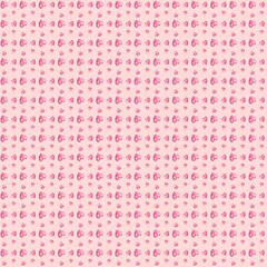 seamless pattern with pink hearts