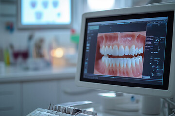 Advanced dental technology captures detailed scan of patients teeth