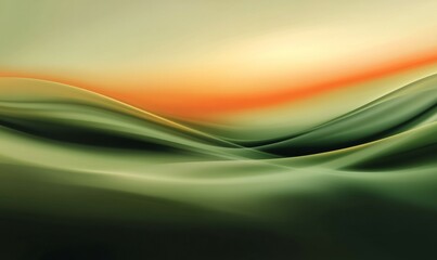 Fototapeta premium Blurred gradient , abstract green orange background