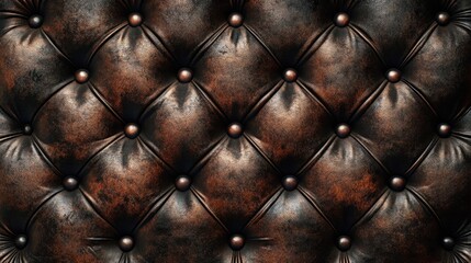 Naklejka premium Dark leather texture with rich grain creating an aura of luxury and sophistication in any setting or decor