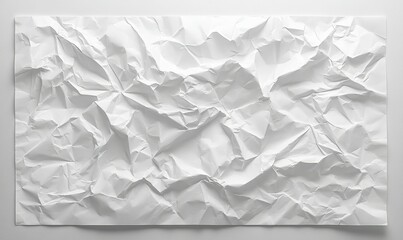 Obraz premium Crumpled white paper