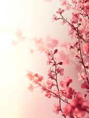 Fototapeta premium soft background greeting card with flower