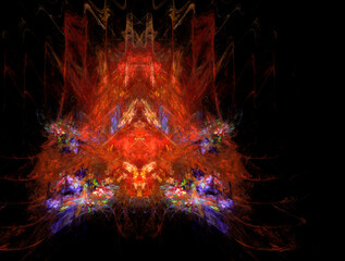 Imaginatory fractal abstract background Image