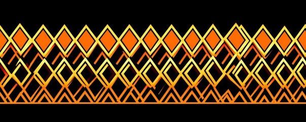 Geometric design featuring seamless gold and black patterns, complemented by simple modern graphics..A blend of seamless gold and black patterns in a geometric design, adorned with simple modern