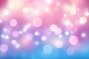 Fototapeta premium Elegant beige background adorned with sparkling white bokeh lights for a shining effect.