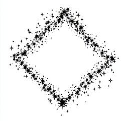 Obraz premium A simple and minimal design featuring faint star rays against a light background, ideal for astronomical illustrations.