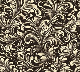 Flower design. Smooth gray and black decoration. Contemporary graphic background.