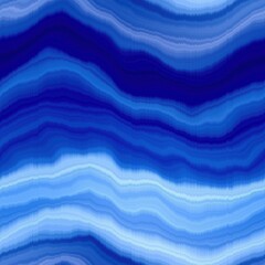 Modern summer striped blur wash seamless pattern background for trendy beach wear and coastal living designs. Repeatable alcohol ink bleed effect in blue white indigo colors