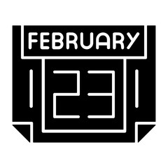 23 February Vector Icon Design