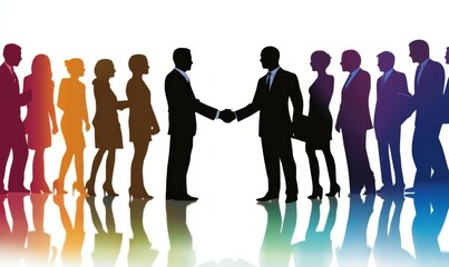 Business people shaking hands