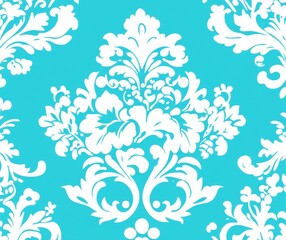 Fototapeta premium A seamless, modern background decorated with a geometric pattern of white and gray flowers.