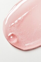 Fototapeta premium pink serum swatch, probiotic serum trend