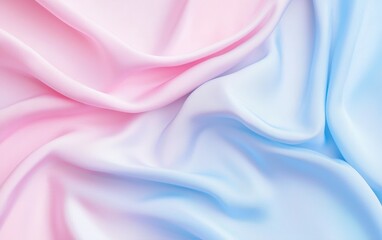 Obraz premium A soft pastel gradient background transitioning from light pink to baby blue, perfect for product photography