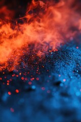 Close-up of burning flames
