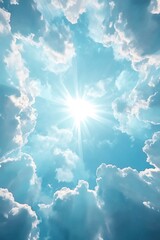 Sunlight through clouds